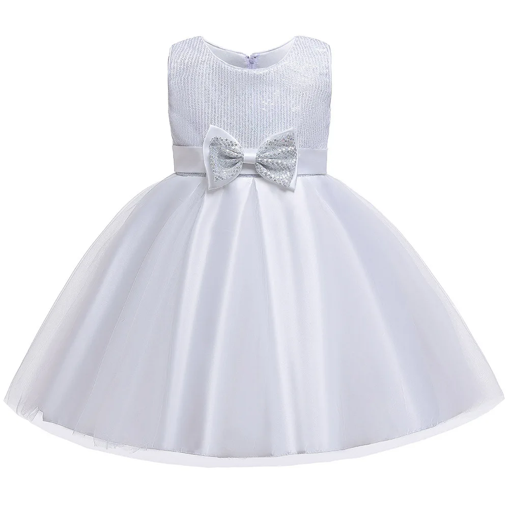 Свадебное платье с цветочным узором для девочек; Детские платья с блестками и бантом для девочек; элегантное платье принцессы; детское вечернее платье; Возраст 8-10 лет