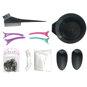 Billig Haar Färbung Färben Kit Farbe Pinsel Kamm Mischen Schüssel Salon Tint Werkzeug Set Haar Farbe Pinsel Friseur Zu