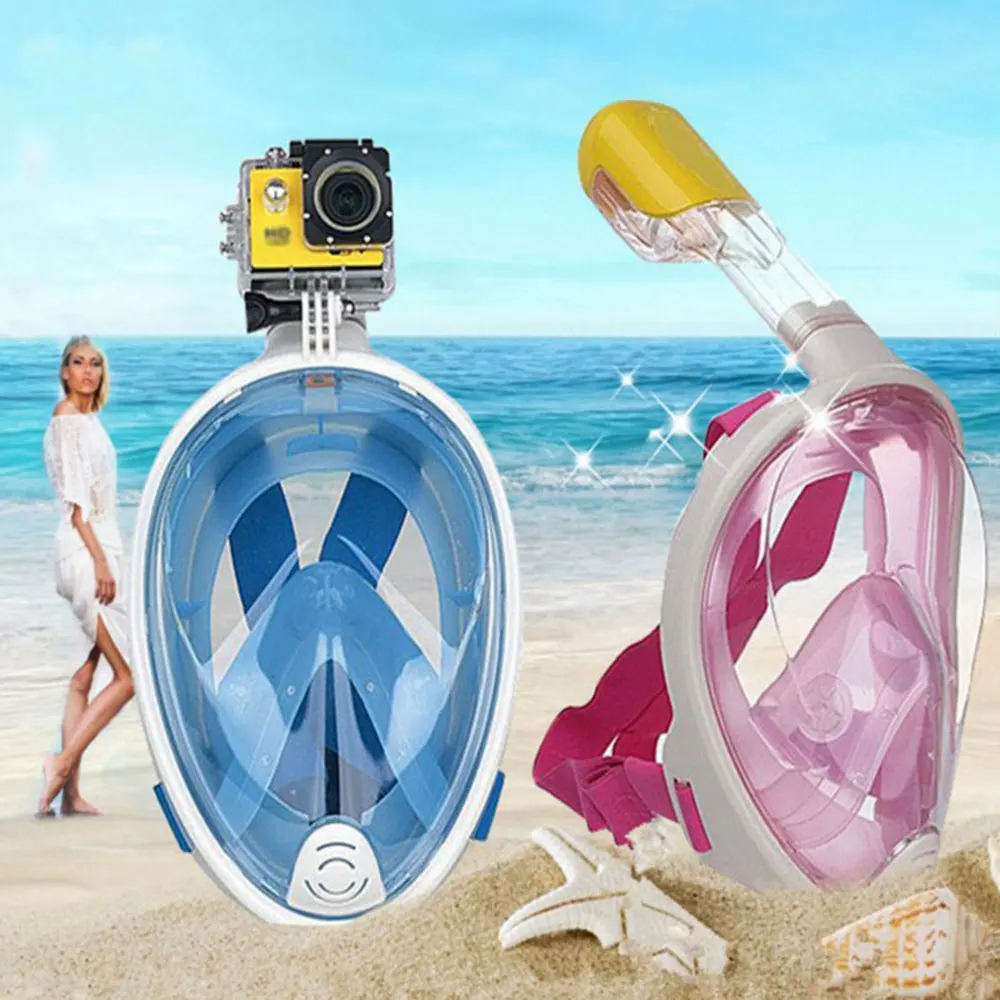 Mask Glasses Swimming for GoPro Diving Plastic Helmet Anti-Fog Snorkeling