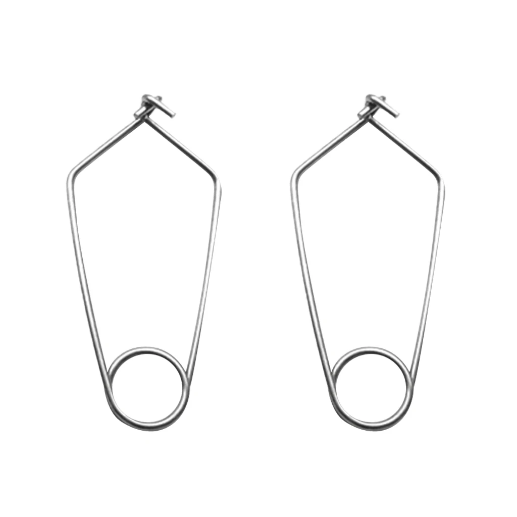 Climbing Rope Protector 2pcs Stainless Steel Cord Fasteners Clambing Rope Cord Tightener Outdoor Hiking Accessories for Climbing Rope Protector Sleeve