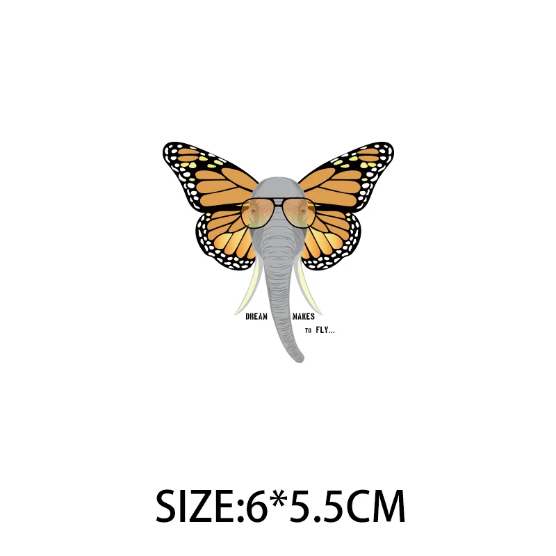 Papillon Pièce Repasser sur T-shirt Robe Chaleur Transfert Sticker Applique