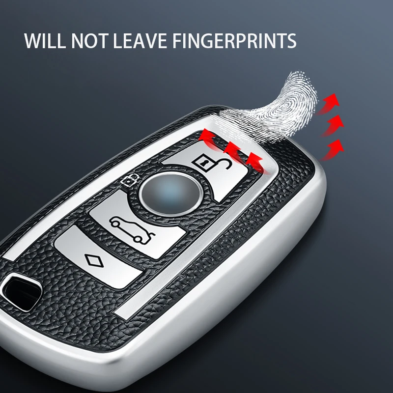 Key Protector Leather + TPU Car Key Cover Case for BMW 520 525 F30 F10 F18 118i 320i 1 3 5 7 Series X3 X4 M3 M4 M5 Accessories