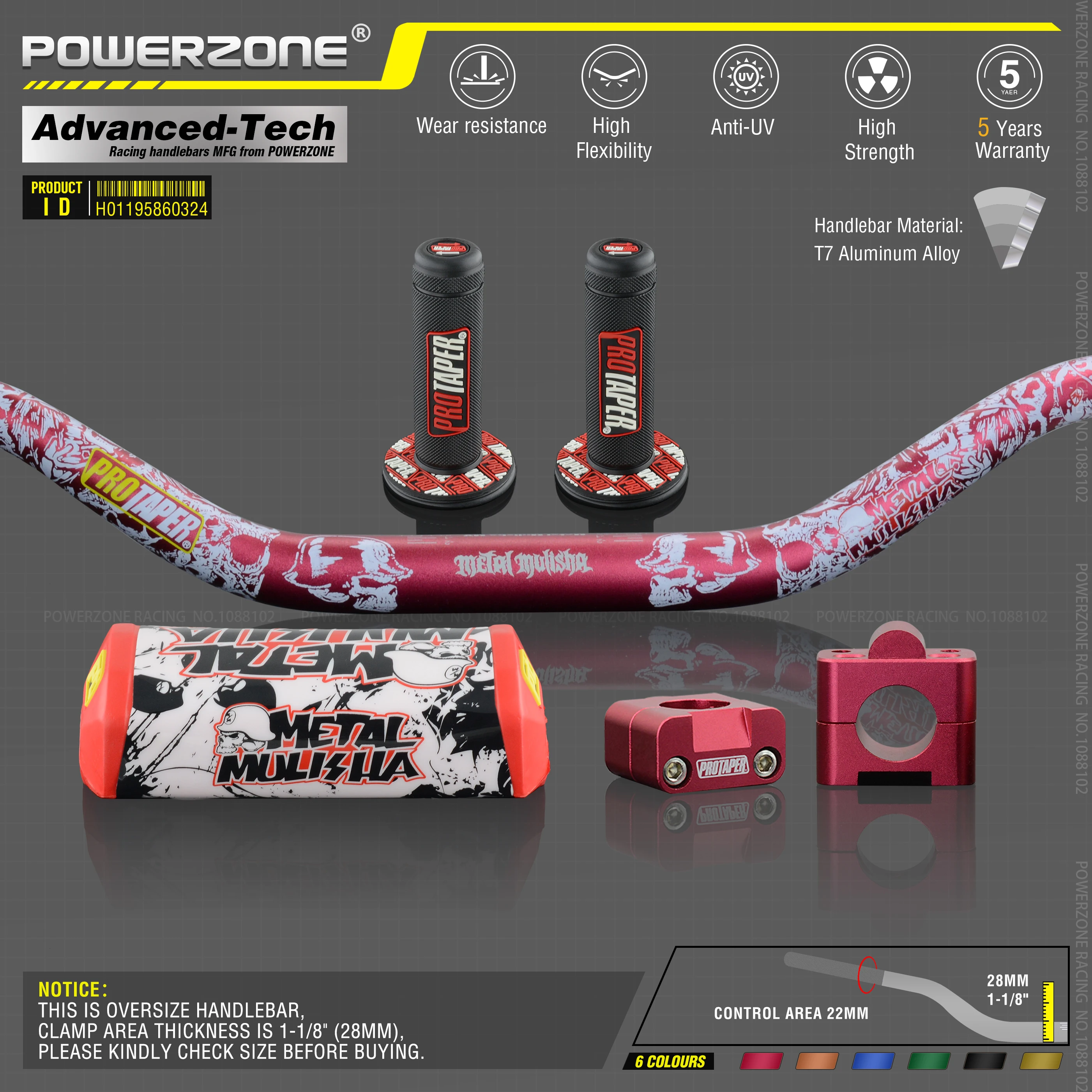 Рукоятка для Pro Cone Pack Bar 1 1/8 дюйма Классическая дверная ручка bar Грипсы питpro Racing внедорожный велосипед