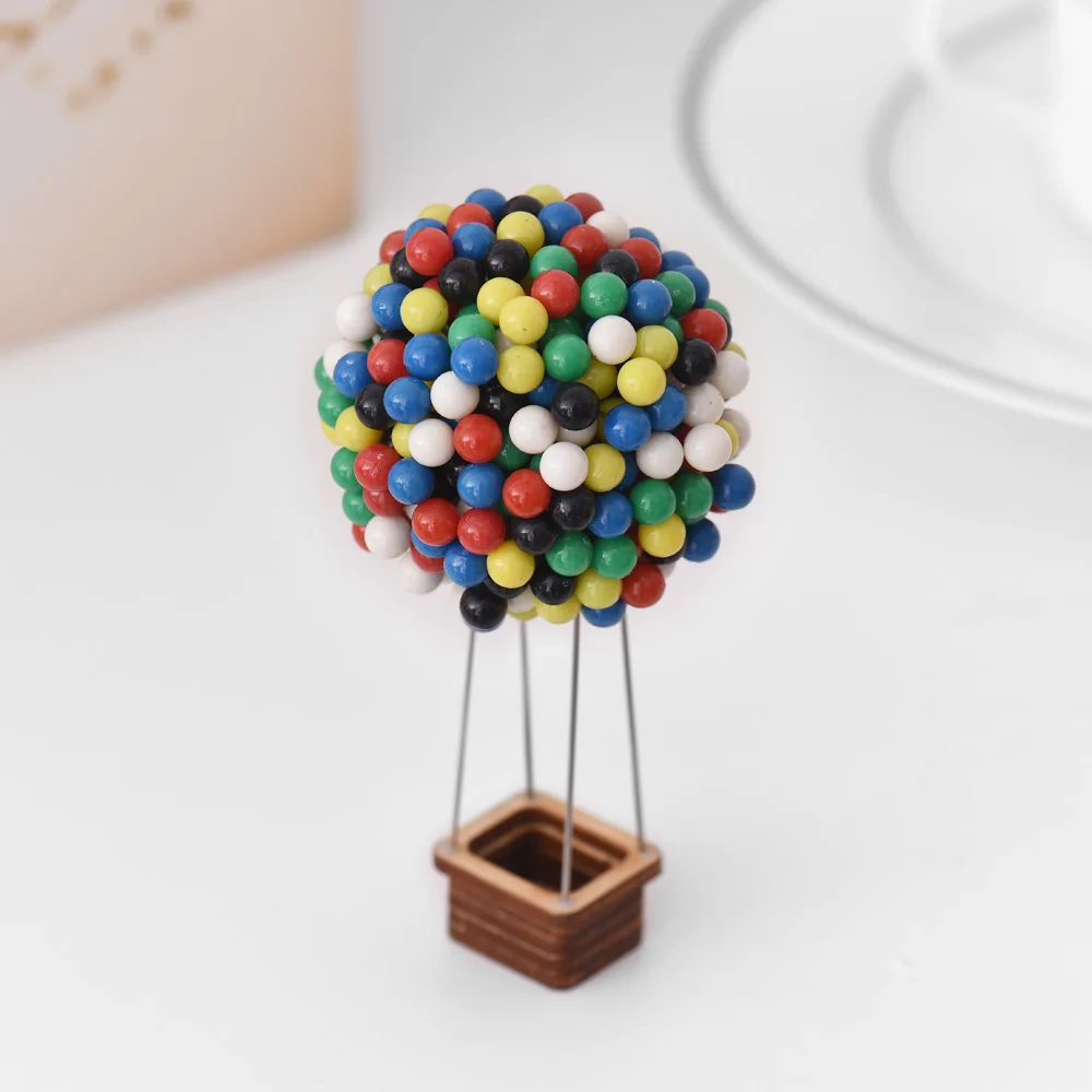 

Ballon Pin House Colorful Pins Set Map Paper Push Pins Tacks with Wood Base Creative Kids Diy Craft Gift 350pcs