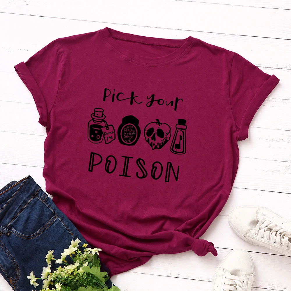 JFUNCY Plus Size Halloween Clothes Women T-shirts Female Short Sleeve Tee Tops Woman Casual Tshirt 2020 Summer Cotton T Shirt