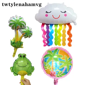 

Aluminum foil smiley face rainbow tassel clouds new balloons colorful cloud birthday party wedding decoration balcony balloon