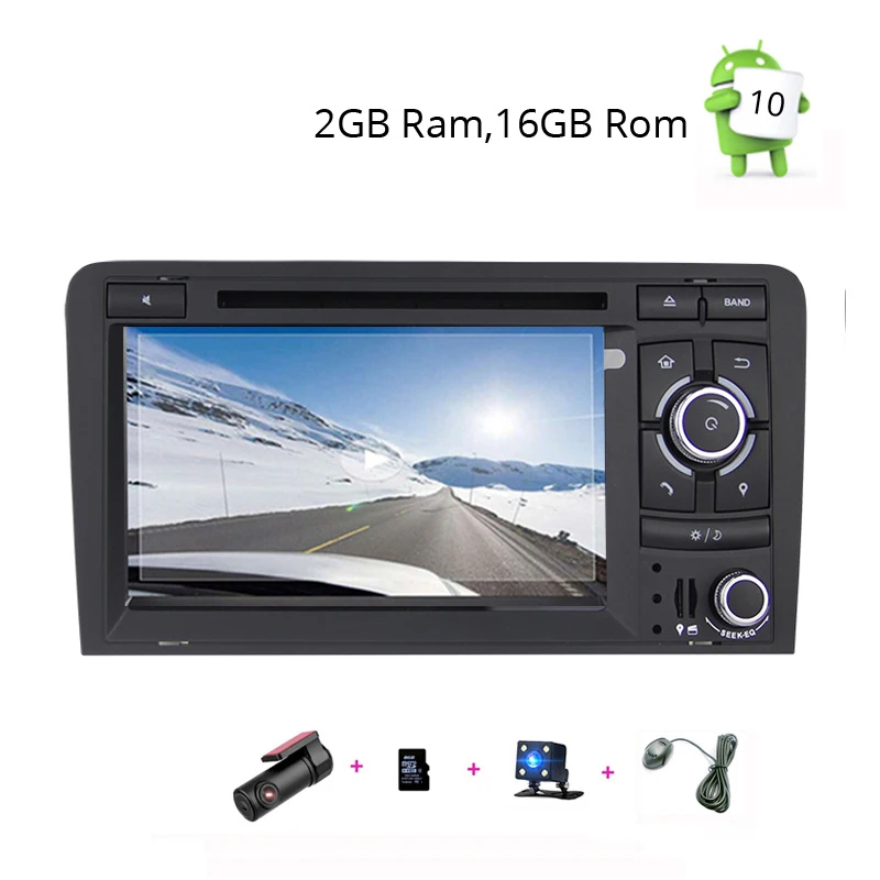 Android DVR8GBCAMIC Автомобильный DVD Радио gps мультимедийный плеер для Audi A3 2002 2003 2004 2005 2006 2007 2008 2009 2010 2011 навигационное головное устройство стерео - Цвет: Android DVR8GBCAMIC