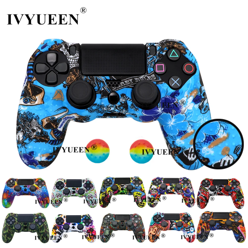 IVYUEEN для PlayStation 4 PS4 Pro Slim Control ler силиконовый защитный чехол колпачки захвата