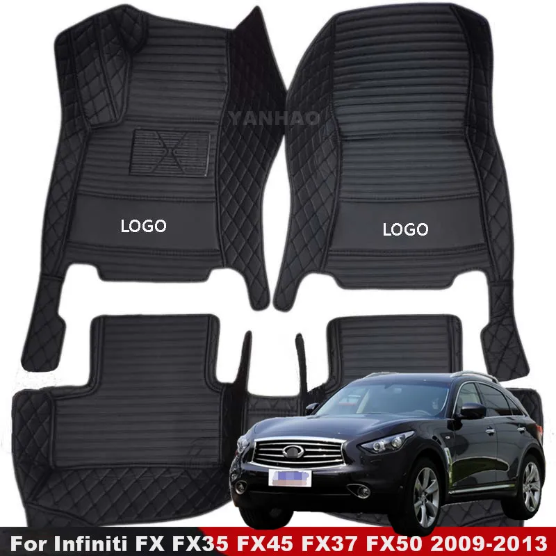 

For Infiniti FX FX35 FX45 FX37 FX50 2009 2010 2011 2012 2013 Car Floor Mats Carpets Rugs Auto Waterproof Foot Pads Decorative