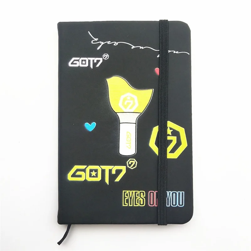 GOT7 KPOP BLACKPINK GOT7 TWICE SEVENTEEN WANNA ONE PU записные книжки мягкие блокноты для записей дневники подарочные школьные канцелярские принадлежности - Color: GOT7