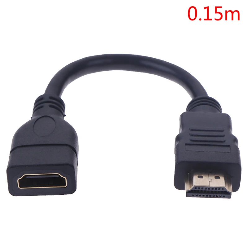 0.15m 1 шт. 15 см/30 см HDMI мужчин и женщин удлинитель HDMI протектор УДЛИНИТЕЛЬ шнур - Цвет: 0.15m