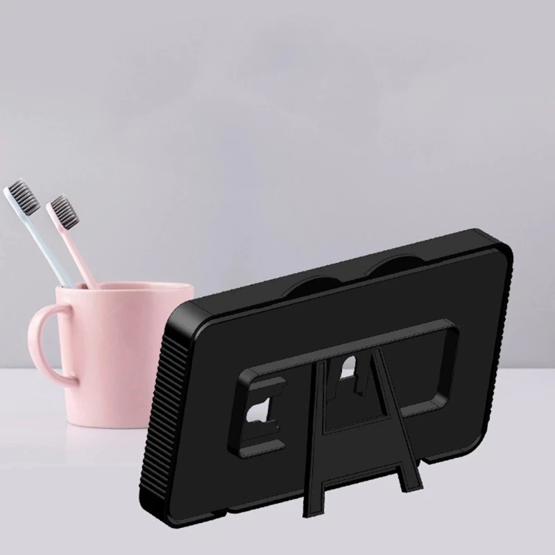 Phone Holder Waterproof Wall Mount Rotatable Storage Rack Bathroom