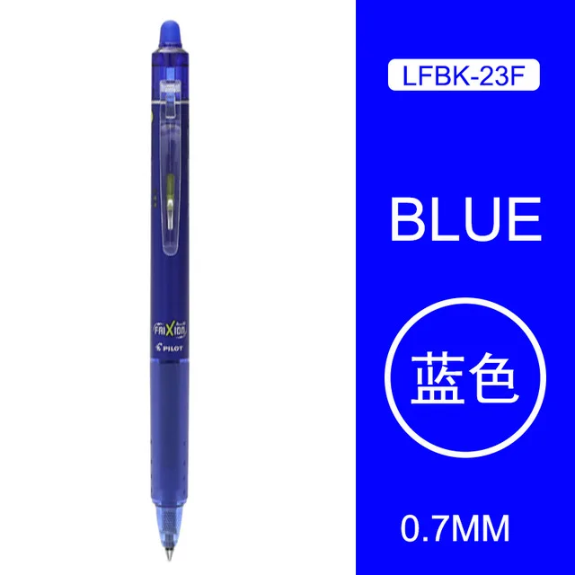 Pilot FriXion LFBK-23EF/23F стираемая гелевая ручка 4 шт 0,5/0,7 мм студенческие офисные принадлежности для письма и рисования - Цвет: blue 0.7mm