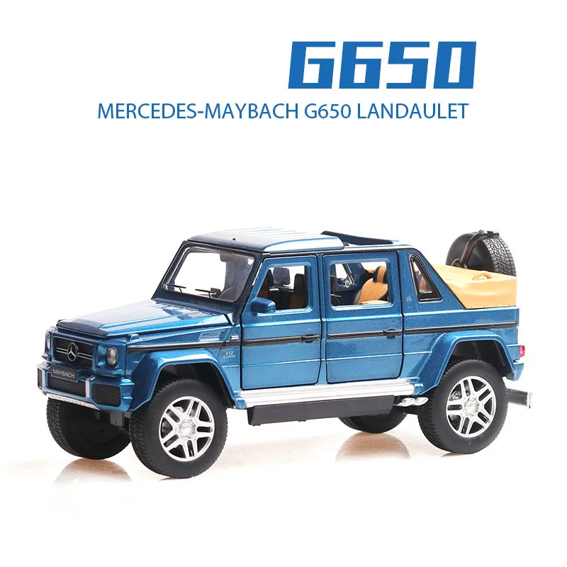 1:32 Maybach G650 модель автомобиля сплав звук и светильник назад к звуку и светильник, чтобы открыть дверь автомобиль игрушка внедорожник игрушка