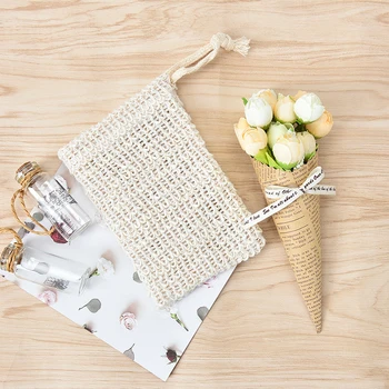 

Soap Saver Pouches Bath Soap Mesh Bag Durablel Natural Sisal Shower Soap Bag