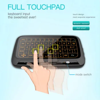 

H18 Rechargeable Air Mouse Wireless 2.4G Touchpad Keyboard Wireless Air Mouse For Smart TV Android Box PC Remote Controller