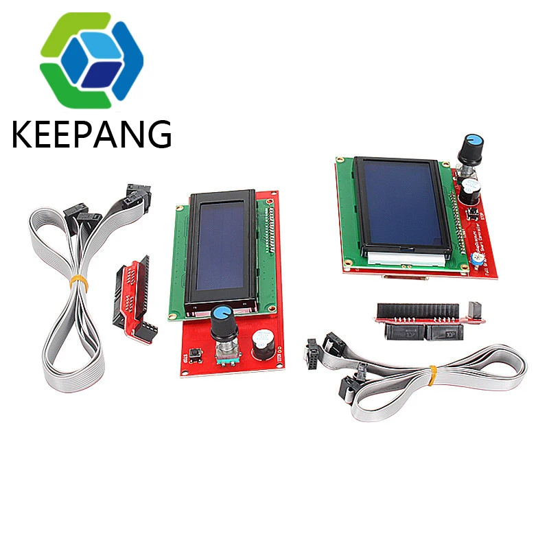LCD 12864 제어판 Reprap 2004 LCD 제어 보드, 스마트 어댑터 컨트롤러, 램프 1.4 Mega2560 보드, RAMPS1.4