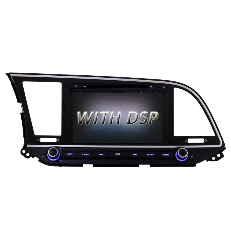 WITH DSP LJDA Android 9,0 автомобильный dvd-плеер для HYUNDAI Elantra gps Навигация стерео 2 Din автомагнитола 4G+ 64G Мультимедиа DSP - Цвет: WITH DSP