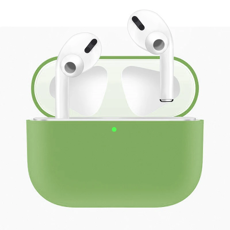 light green case i100000 tws 1:1 air 3 Супер копия 8d стерео bluetooth наушники беспроводные наушники pk i200000 i9000 i90000 max ap pro tws - Цвет: light green case