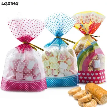 

50x Clear Lollipop Chocolate Cookies Candy Pouch Small Cellophane Bag Cello Glass Bags Bottom Bag Wedding Party Supply 13 Style