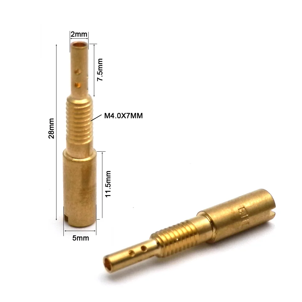 Carburador de moto Piloto Jatos Jato Lento M4.0x0.7mm para Mikuni Carb HS40 VM28 /486 Tamanho 37.5-65 RS34-RS40