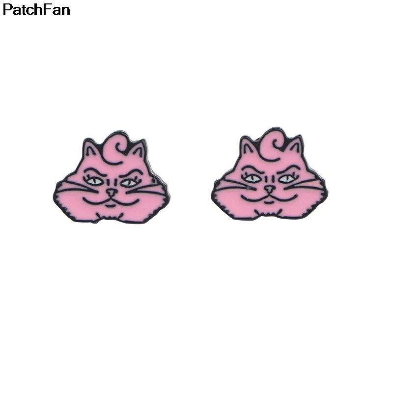 Patchfan BoJack Horseman charm cartoon earrings enamel Charm Cute creative para party favor women Souvenir present jewelry A2392 - Цвет: 2