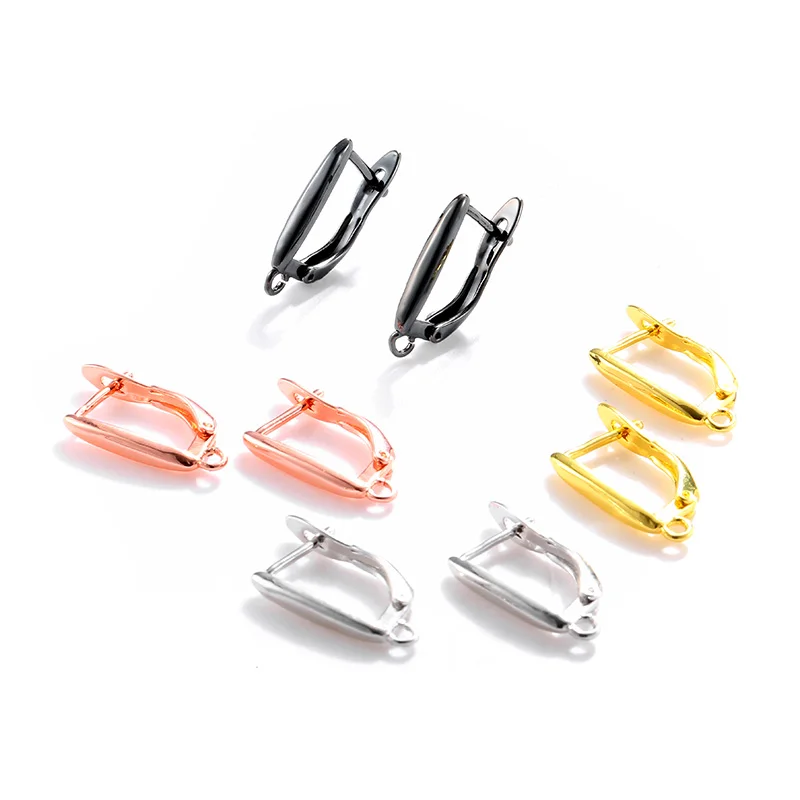 

1 pair DIY Earring Hooks Accessories For Jewelry Making Women Tassle Crystal Pearl Earrings Findings Clasp Wholesale