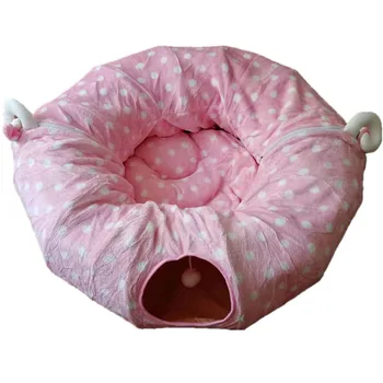 

DSHA Pet Tunnel Cat Play Toy Funny Pet Foldable Tunnel Bulk Small Pet Toys Portable Rabbit Pet Tunnel Cat Beds House and Sleep w