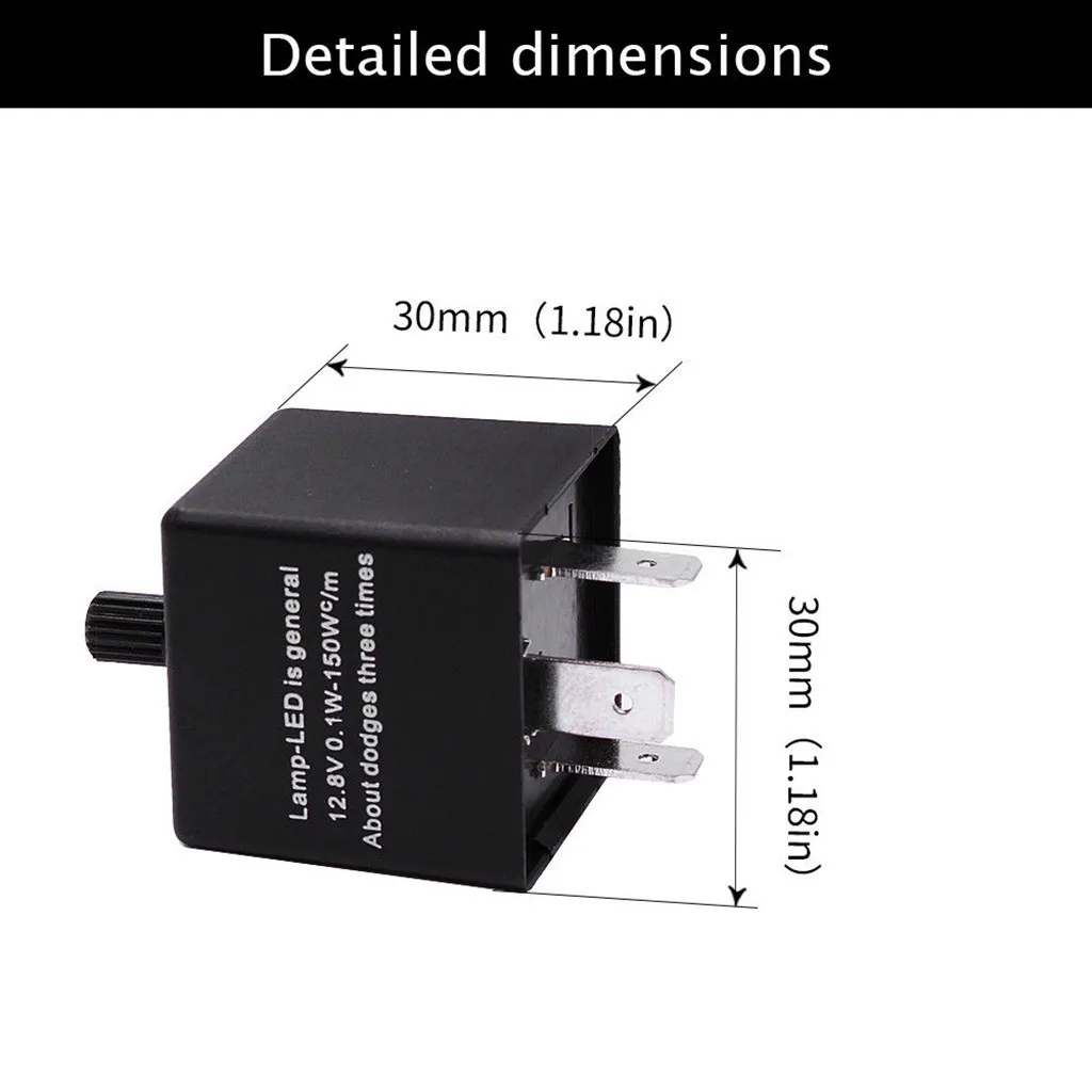 12V Регулируемая частота светодиодный CF14 3 Pin отрегулировать 12V Светодиодный проблесковый маячок реле автомобиль указатель поворота мигалка светильник