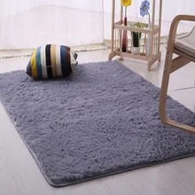Простой сплошной цвет мягкий лохматый ковер для гостиной европейский домашний теплый плюшевый пол коврики пушистые Коврики Спальня искусственный мех ковер
