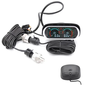 

Car Alarm Gauge LCD Digital Display Turbo Boost Gauge Double Barometer 12v/24v LCD Digital Display Turbo Boost Gauge Car
