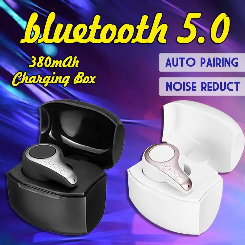 LEORY S9 беспроводной bluetooth 5,0 один наушник HiFi мини портативный гарнитура наушники с зарядным устройством