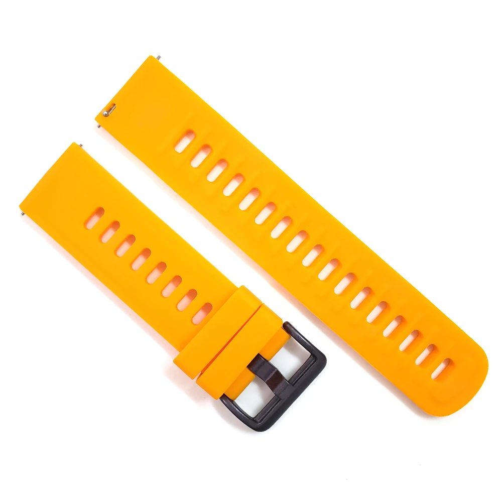 Orange Ремешок для часов Xiaomi Huami Amazfit Смарт-часы силиконовый ремешок для Amazfit Bip GTR 47 мм 42 мм GTS Pace Stratos браслет - Цвет ремешка: Orange