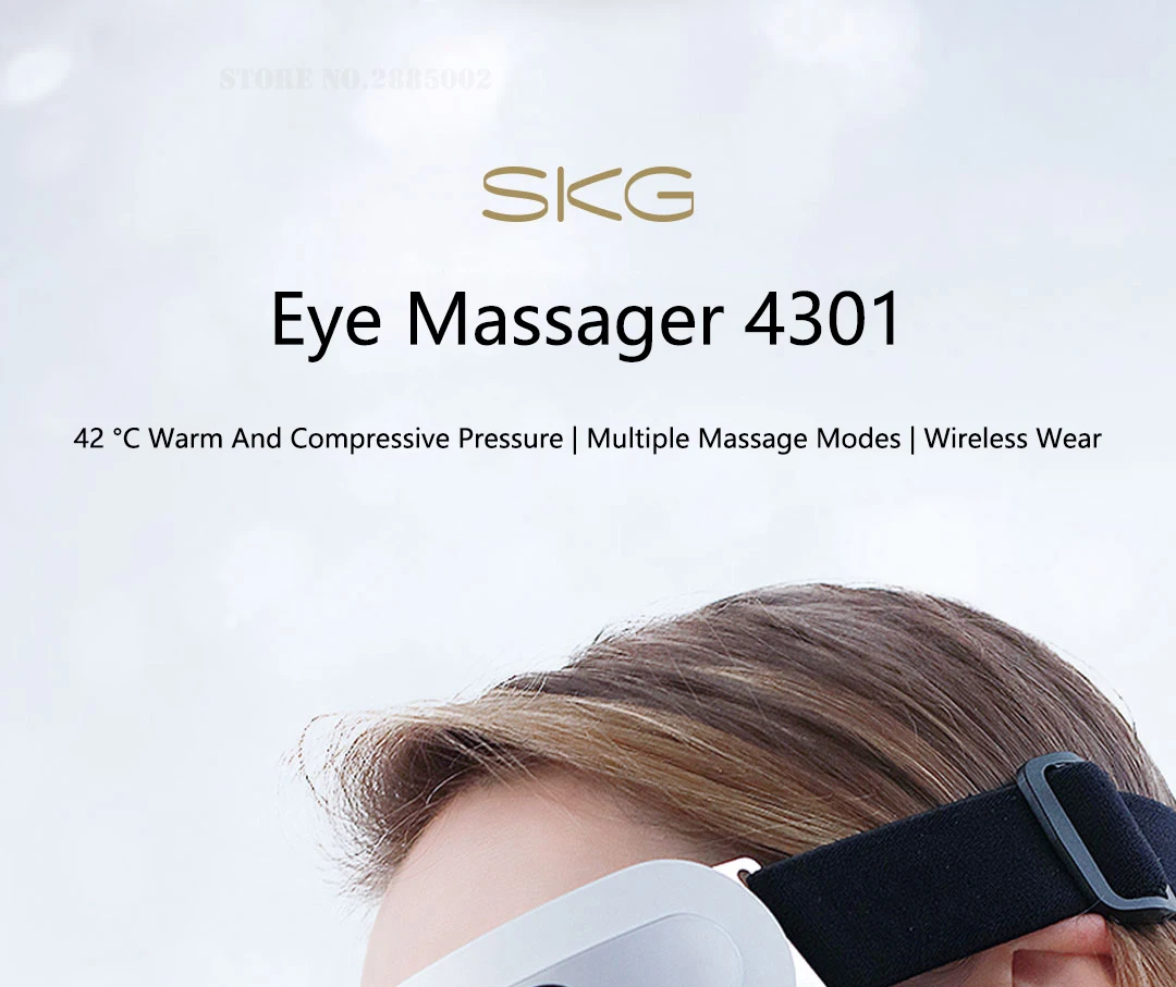 Xiaomi Youpin SKG массажер для глаз 4301 3D Механический Массаж мягкий силиконовый Массажная головка три умных режима 42 °C теплый компрессионный