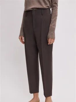 

2020 Spring Autumn Women's Loose Suit Pants High Waist Solid Color Casual Trousers New