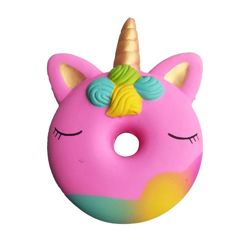 Милый Единорог пончик кактус Набор Kawaii ароматный крем Squishies медленная декомпрессия игрушка ребенок или декомпрессия игрушка