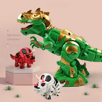 

Electric Walking Rex Dinosaur Dragon Toy with Projection Lights Roar Sounds for Boy Kids Christmas Gifts Children Toys