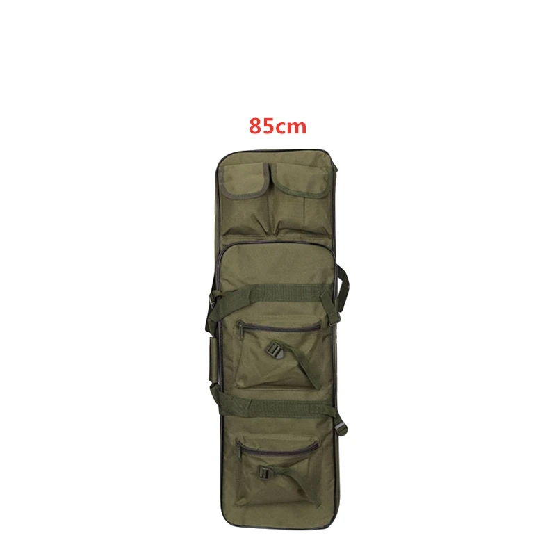 85cm green Tactical Hunting Rifle Cace 85cm 100cm 120cm Military Outdoor Double Nylon Bag Carbine Gun Cace Backpack Shooting Air Rifle Bags - Цвет: 85cm green