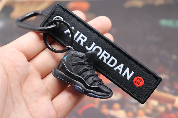 Ручной работы 3D AJ11 брелок Air Mini Jordan кроссовки модель милый брелок для ключей Баскетбольная обувь брелок