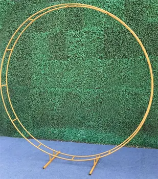 

Wedding Arch Round Ring Frame Iron Circle Background Backdrop Support Balloons Stand Gate Outdoor DIY Decoration