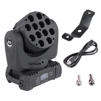 

2pcs/lot 12*10w mini led beam stage wash moving disco light night club