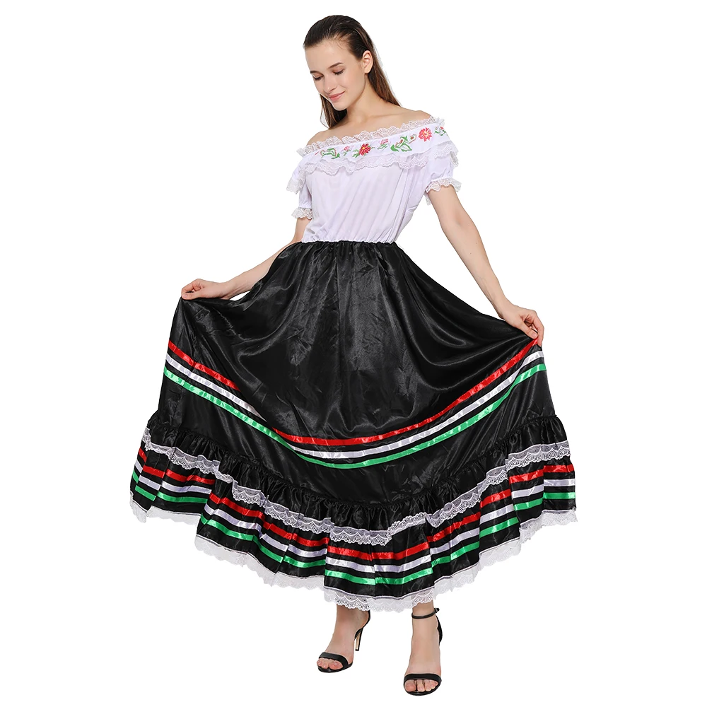 Snailify Costume tradizionale da donna messicano Senorita Costume spagnolo  Cosplay Costume occidentale di Halloween per adulti - AliExpress