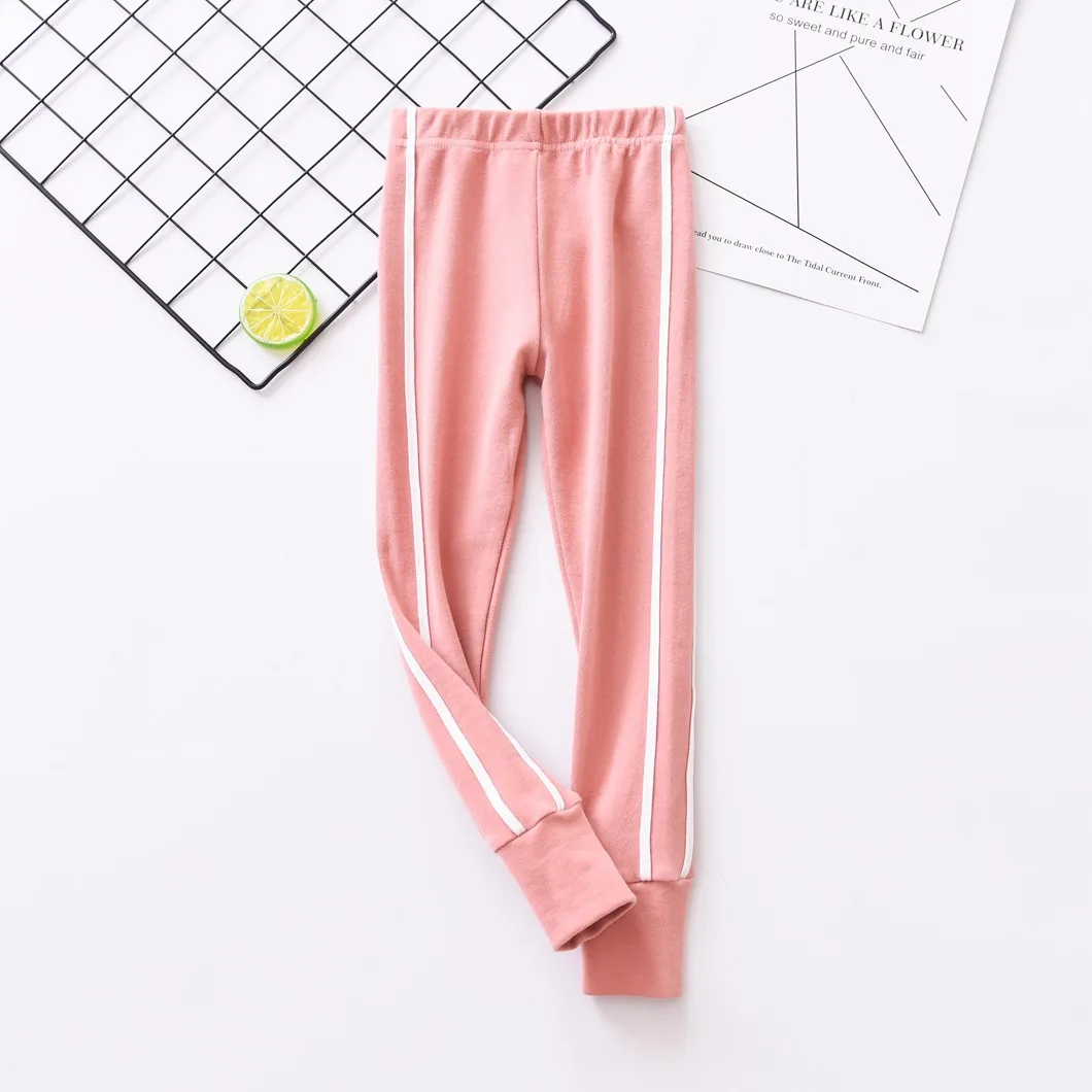 71921 леггинсы на лямках с двумя полосками 19 осенние универсальные детские брюки для девочек детская одежда