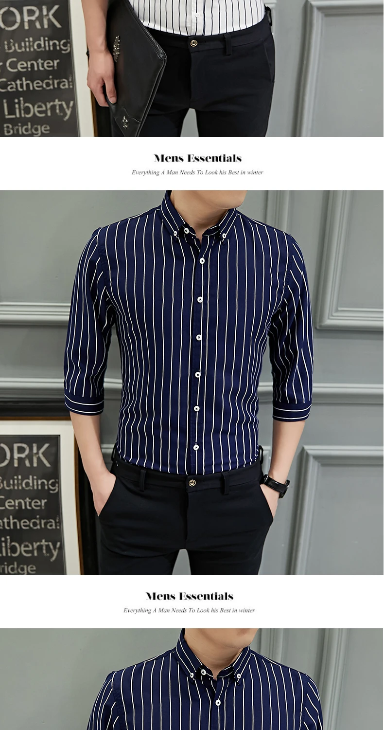 Модная мужская одежда Slim Fit Мужская рубашка с длинными рукавами мужская клетчатая хлопчатобумажная повседневная мужская рубашка Social Plus высокого качества Топ SizeM-5XL