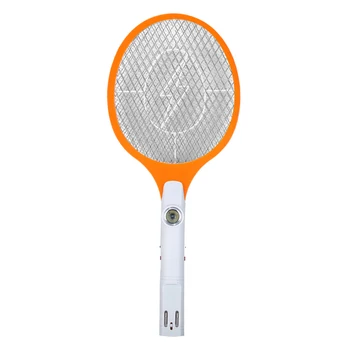 

1pc Rechargeable Electric Mosquito Swatter With Light Three Layer Net Surface Flyswatter Insect Mosquito Swatter (Random Color)