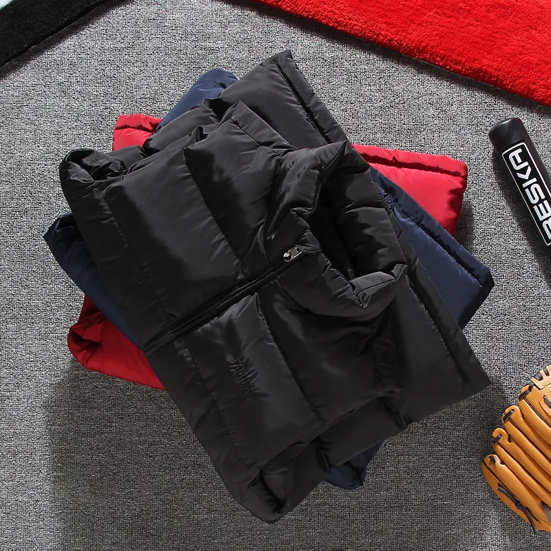 Couples Men down Feather Cotton Vest Men's Spring And Autumn Korean-style Trend Handsome Waistcoat Coat Men's Warm Vest
