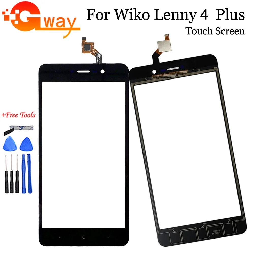5," сенсорный экран сенсор для Wiko Lenny 4 Plus сенсорный экран дигитайзер Переднее стекло объектив панель телефон замена для Lenny 4+ ЖК