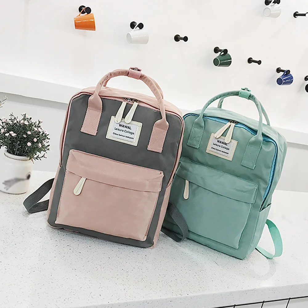 Новое поступление женский холщовый Рюкзак Школьная Сумка для девочек рюкзак дизайн рюкзаки школьные сумки дорожные# T2