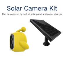 PDDHKK батарея IP камера без проводов солнечная панель Питание 130 градусов HD широкий угловой Датчик "PIR" наружного наблюдения и охоты