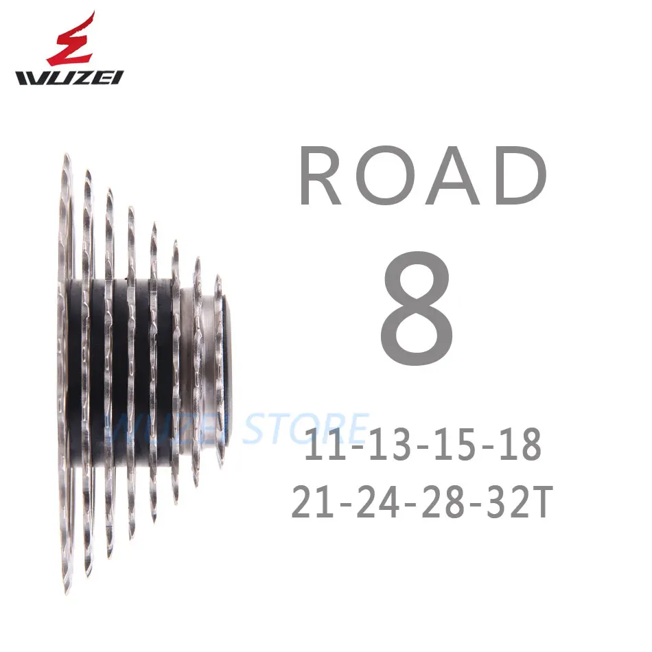 WUZEI 8 S 11-32T дорожный велосипед Freewheel 8 скоростей кассета Звездочка стальная совместимая SHIMANO 2400 2300 запчасти для велосипеда